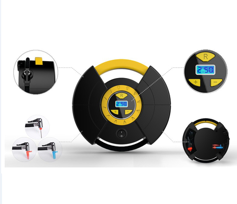 Giá tốt. Máy nén khí ô tô bằng nhựa 150psi Màu vàng đen cho lốp ô tô trực tuyến