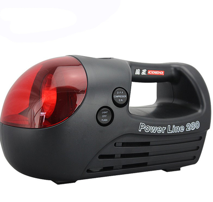 Giá tốt. Máy nén khí di động màu đen và đỏ cho ô tô ba trong một loại 12v 280 Psi trực tuyến