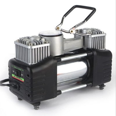 Giá tốt. Máy nén khí kim loại xi lanh đôi 180w Bơm 150PSI có đồng hồ trực tuyến