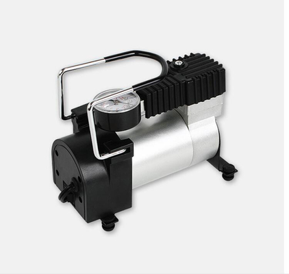 Giá tốt. Máy nén khí di động bằng kim loại 12v cho ô tô Màu đen bạc Xi lanh đơn trực tuyến