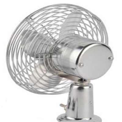 Giá tốt. Quạt làm mát ô tô điện mini 6 inch dao động 12v / 24v Màu bạc trực tuyến