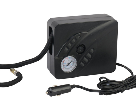 Lốp xe ô tô màu đen DC 12V Máy nén không khí di động Máy bơm lốp di động