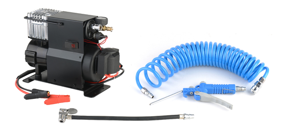 Máy nén khí xe hơi kim loại hạng nặng Dc12v/24v cho xe tải với clip cá sấu