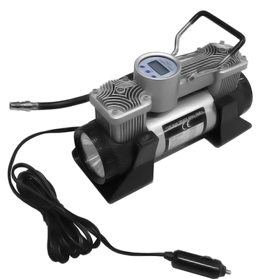 Giá tốt. Máy bơm lốp xe Đường đo kỹ thuật số Máy nén không khí xe DC 12v Đèn hai xi lanh trực tuyến