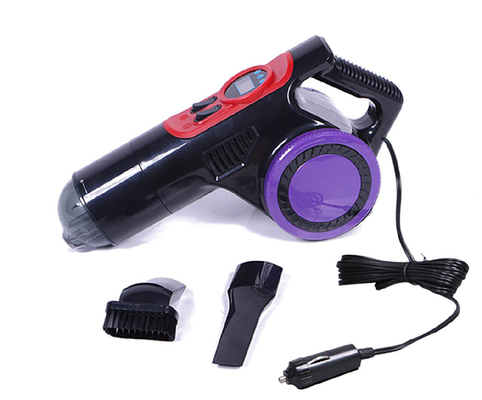 Máy hút bụi 12V và máy nén không khí Mini cầm tay với đèn LED ánh sáng áp suất không khí đo kỹ thuật số 3 trong 1 Lốp bơm và C